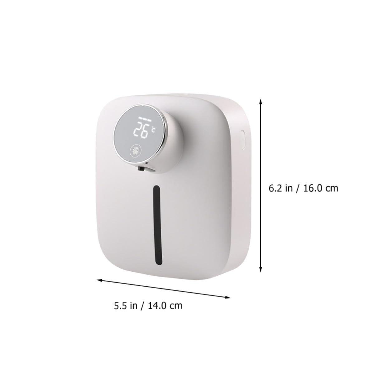 SEWACC Dispensador de Jabón Espumoso sin Contacto X101 320ml | Montaje en Pared, Abs Blanco Recargable USB Tipo C 1500mah, 3 Niveles de Espuma Ajustable