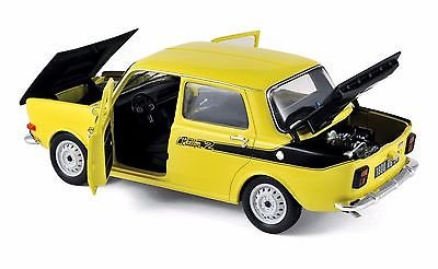 Simca 1000 Rally 2 Maya Yellow 1:18 Modelo Diecast miniatura 2
