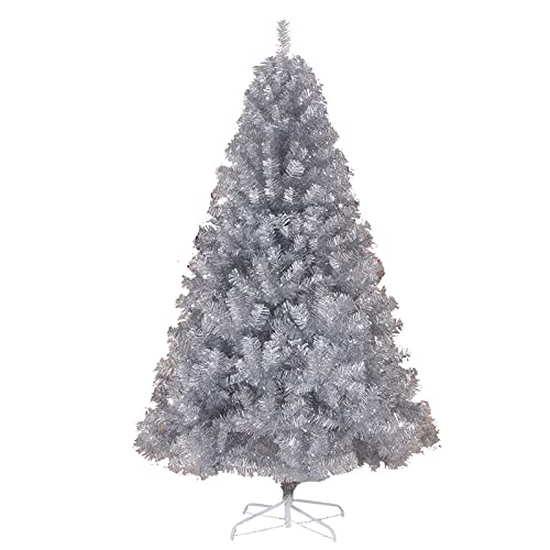 Christmas Artificial Tree Decorations, Encrypted Silver Christmas Tree,For Indoor Outdoor Christmas Party Holiday Decoration, Easy To Assemble,150Cm #TOP1