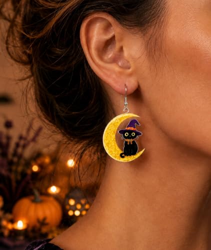 LUYI 11-Pair Halloween Earrings Set - image 6