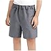 Boys Dress Suit Shorts Elastic High Waist Pull on School Uniform Cotton Short Casual Loose Performance Shorts 3-17 Y Gray