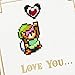 Hallmark Legend of Zelda Anniversary Card, Love Card (Every Piece of My Heart)