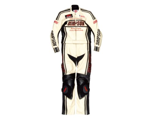 Amazon | [シンプソン] SST-710 2pc Leather Suit Ivory 3L SST-710