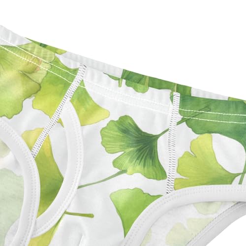 KLL Ginkgo Leaves Toddler Boy Soft Briefs Underwear Breathable Children Panties4