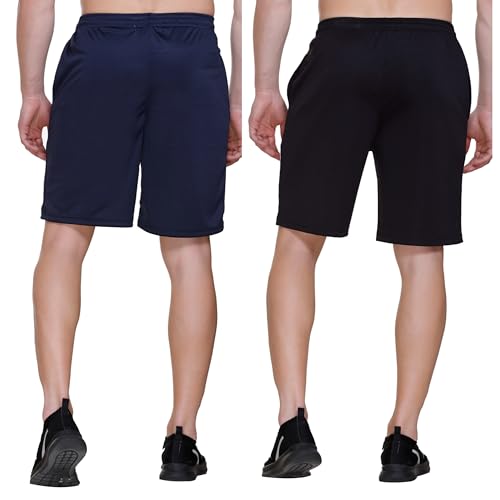 Image of Men's Shorts | Shorts for Men's | Men's Cotton Shorts | Dual Pocket Sleep Shorts - Regular Shorts - Workout, Gym, Running, Sports and Yoga Shorts - Pack of 2