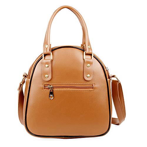 Image of SHAMRIZ Girls Teddy Printed Sling Bag Cross Body Bag (Tan)