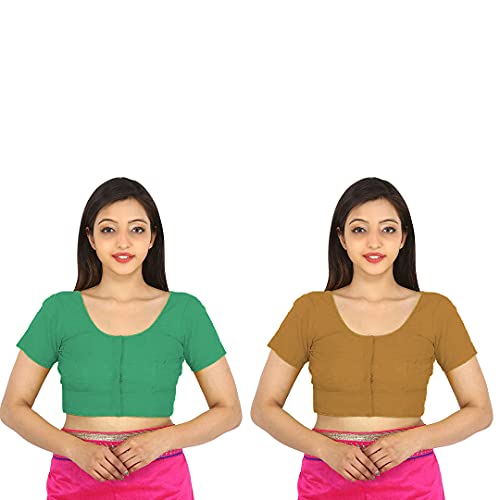 Image of Namita Women's Rubia Cotton Solid Half Sleeve Blouse
