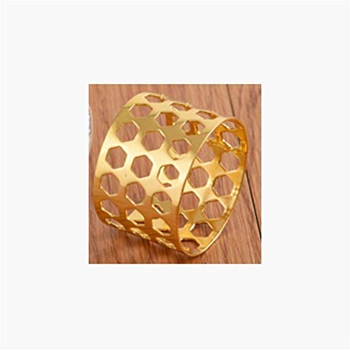 L&WB Anillo De Servilleta Creativa Nueva Boca Mantel Anillo De Oro Plata, 8, Estilos De Anillos De Servilleta De Oro