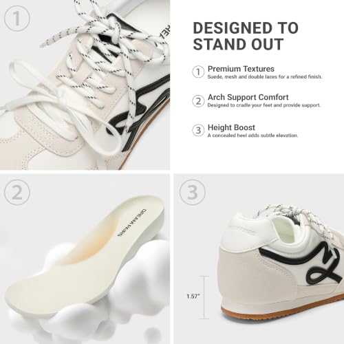 DREAM PAIRS Women's Retro Tennis Fashion Sneakers,Grey,7 - image 6