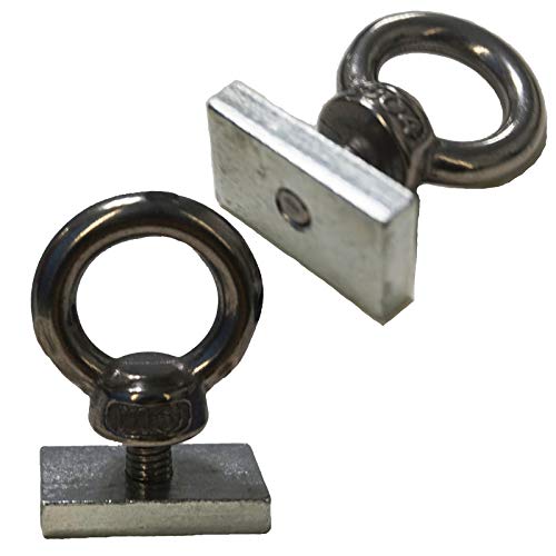 Pmsanzay Quick Release Track Rail Adapter Kayak Track Mount Tie Down Eyelet to Hold Your Bungee Cord or Ropes Up to 0.5