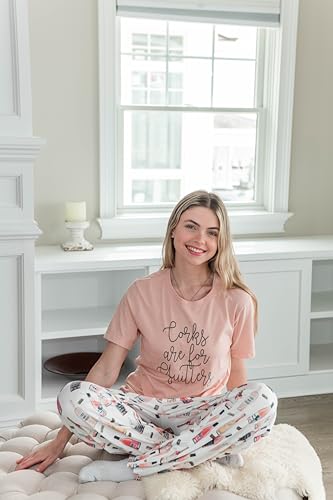 Wine Pajama Set - Wine Pajama Pants, Champagne Pajamas for Women, Cute Pajama Sets for Women2