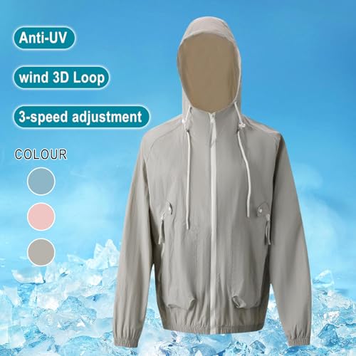 Cooling Jackets for Men & Women Rechargeable with Fan Air Conditioned Vest 3 Speed Adjustable Sun Protection 20252