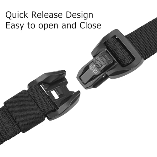 1" Web Belt for Men Quick Release Dual Lock Buckle Nylon Tactical Belts4