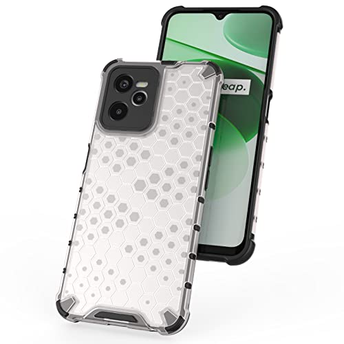 Image of Glasgow Back Case Cover Compatible with Realme C35 (Stylish Design) - Transparent