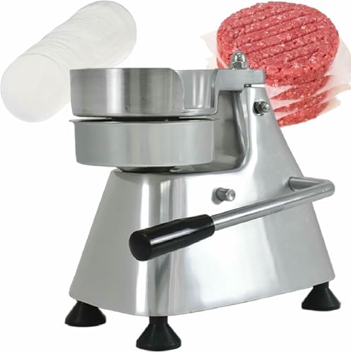 Presse à hamburgers robuste acier inoxydable 100 mm cuisine viande