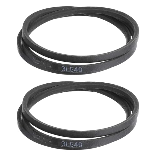 uxcell 2 Pcs 3L540 Classic Wrapped Rubber V-Belt, 54"(1372mm) Outside Circumference, 3L Profile V Belt 3/8" Width 7/32" Height