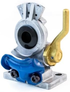 TRAMEC SLOAN 441081 Lever Style Shut Off Gladhand, Aluminum, Service, Black Poly Seal, 3/8 18 Port