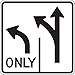 Accuform (Advance Intersection Lane Control - Double Left) (FRR657RA)