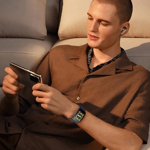 RenSheng 2 sztuki bransoletek kompatybilnych z Amazfit Bip 6 / Bip 5, 22 mm, kompatybilne z Amazfit Bip 5/Bip 6, elastyczny pasek zamienny, amazfit bip 6/5 / Redmi Watch 5 Active/5 Lite