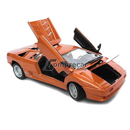 Miniatura Lamborghini Diablo Laranja Motormax 1/24
