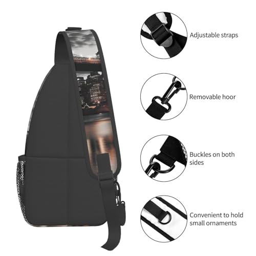 Bolso cruzado Brooklyn Bridge para hombre y mujer miniatura 5