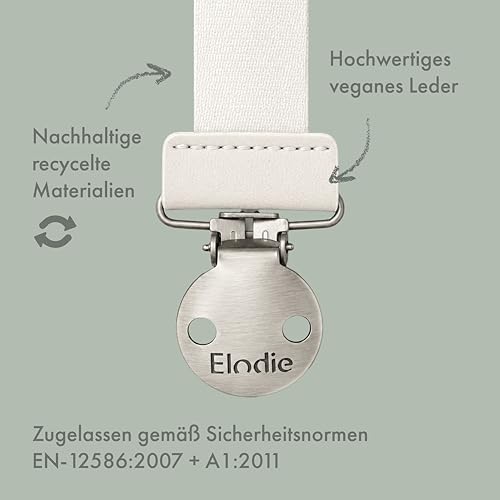 Elodie Details Schnullerkette 2er Pack, aus Stoff und Edelstahl Clip, für Baby Junge und Mädchen, Universal Silikonring… – Ansicht 6