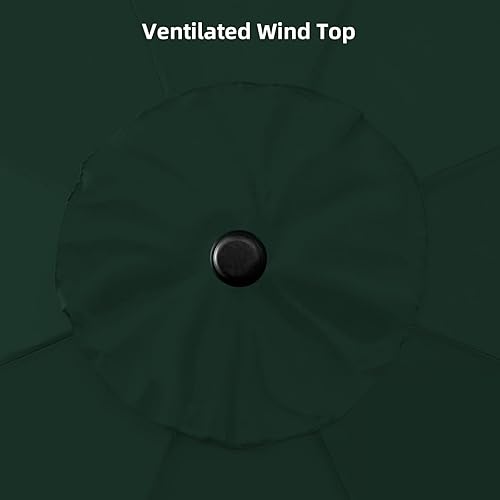 Miniatura 7 de Trenovo Patio Umbrella Replacement Canopy, Replacement Umbrella Covers with 8 Ribs, 9ft Water Resistant Cloth Umbrella Replacement Top for Garden