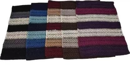 PARADISE HANDLOOM TEXTILE Cotton Door Mat Reversible Water Absorbent (Multicolor, Small, Pack of 5)-image-39