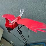 Metal Garden Art Bird Flapping Life-Like Eagle Sculpture Wind Spinner Decorative Flapping Wings Flyi