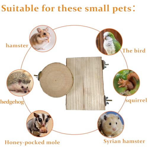 Image of Hamiledyi Wood Bird Perch 4 Pcs Natural Bird perches Wooden Stand Platform or Budgie Conure Parrot Parakeet Cockatiel Lovebird