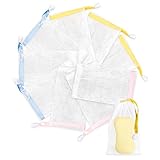 MAQIHAN 9PCS Soap Bag - Mesh Soap Bag Exfoliating Mesh Soap Pouch Mesh Soap Saver Bag Bubble Foam Net Bubble Net Soap Net Soap Saver Pouch Bar Soap Pouch Foaming Net for Bathing Shower