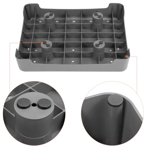 QWORK® rutschfest Halbstufe 9cm - Tragbare Steighilfe & Einstiegshilfe Tritthocker bis 220 kg Belastbar für Senioren, Dusche, Badewanne, Auto, Outdoor