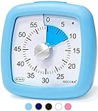 Secura 60-Minute Visual Timer, Silent Study Timer for Kids and Adults, Time Management Countdown...