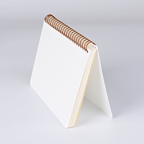 (2-Pack) A5 Dot Grid Notebook 100Gsm Bullet Spiral Journal 5.7 X 8.3 Inches - 80 Sheets Per Book, Thick Dotted Paper, Wirebound #TOP4