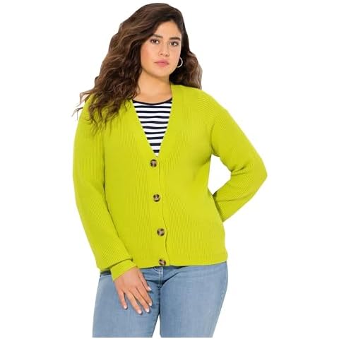 Cardigan Ulla Popken Vert 832027 Cover