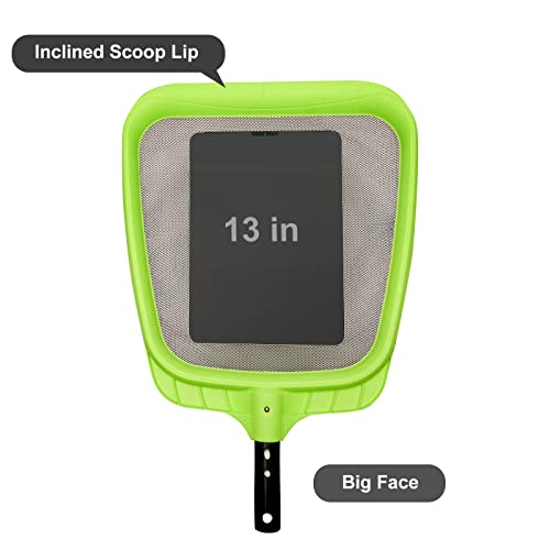 Sepetrel Pool Skimmer - Reinforced Frame & Large Opening Durable Nylon Leaf Rake Net,For Spa Pond Swimming Pool, Pool Cleaning Supplies And Accessories, (Pole Not Included) #TOP2