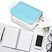 Binding Machines, Mini Manual Multipurpose 6 Holes Cinch Book Binding Machine, Coil Binding Machine for Home Office(Blue)
