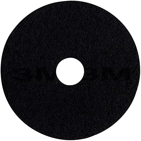 3M Black Stripper Pad 7200, 20 in, 5/Case