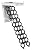 Westhood Electric Telescopic ladders for The Attic (Black, 31.5''W X 35.5''L X 5.1''H), LA-00-00-00