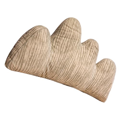 Xuancai Almohada de terciopelo para respaldo, cojines de felpa suave para sofá, cama, silla, abrazos, almohada de apoyo lumbar para el hogar
