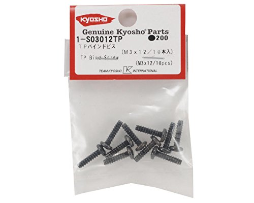 Tornillo autorroscante Kyosho 3x12mm (10 piezas) miniatura 2