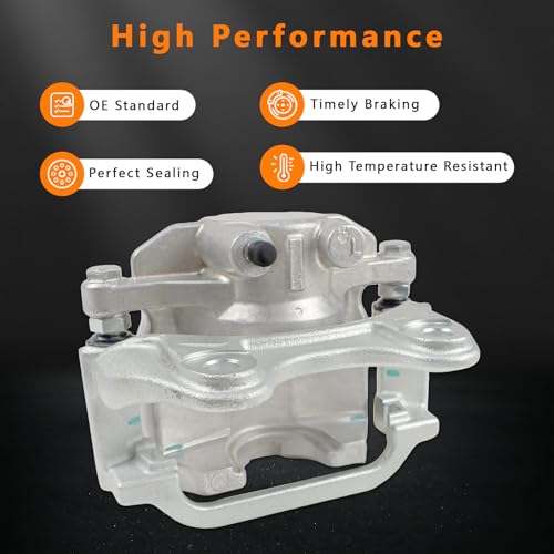 Image of 2 Pcs Rear Brake Caliper Fit for 2007-2020 Cadillac Escalade, Chevy Suburban Avalanche Silverado Tahoe, GMC Yukon Sierra 1500, Disc Brake Caliper w /Bracket Replace for 18B5030 18B5031