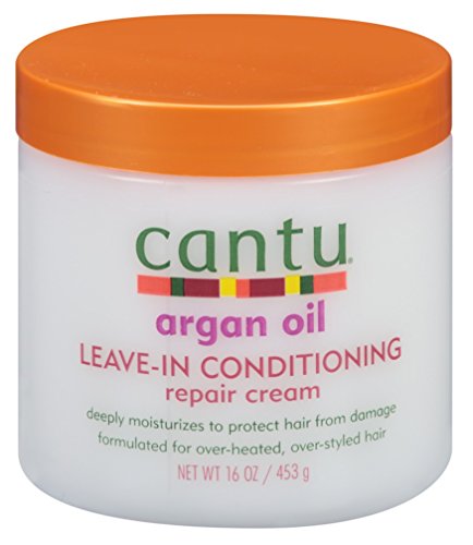 Cantu Argan Oil Leave-In Conditioning Repair Cream 16oz (2 Pack)