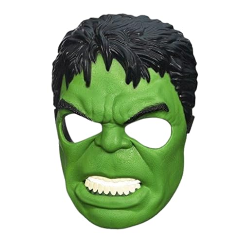 Image of Wanna Party Superhero Mask for Kids, Superhero Costume Accessories, Superhero Toys for Boys,Superhero Party Props,Birthday Return Gift (Superhero Hulkk FaceMask)