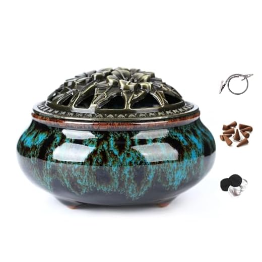 Fambe Blue Ceramic Incense Burner