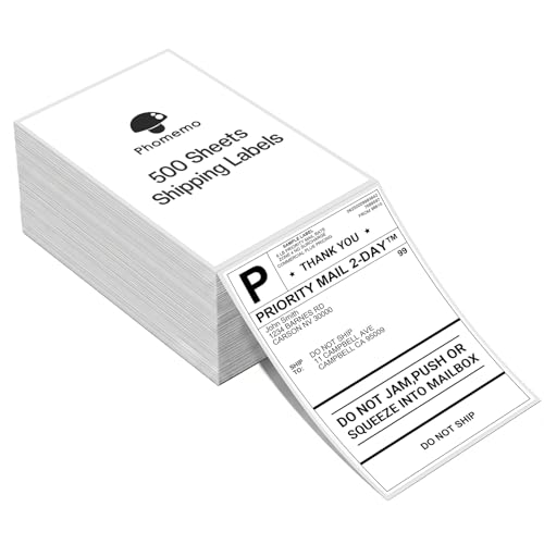 Amazon | 【500枚】Phomemo A6 感熱ラベルシール 4