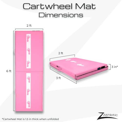 Z Athletic Children's Cartwheel and Beam Training Folding Mat for Gymnastics and Tumbling - Thumbnail 4