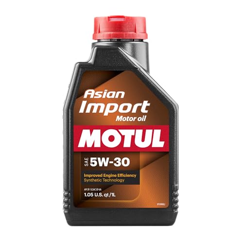 Motul Asian Import 5W30 Motor Oil | API SP, ILSAC GF-6A | Supports Fuel Efficiency and Long-Term Engine Protection | Compatible with Honda, Toyota, Nissan, Hyundai, Kia, Subaru | 1L