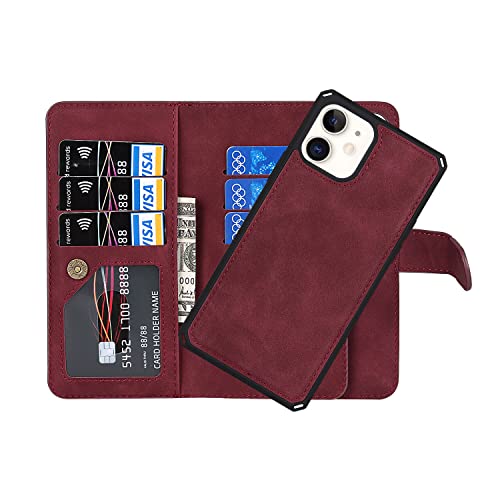 Pelanty 取り外し自由 両用 ケース for iPhone 12 Mini 2in1 ケース手帳型 ストラップ付き iPhone 12Mini 用 ケース分離式 2way iPhone 12 Mini 背面カバー 大容量 財布型カード収納 小銭入れ 札入れ iPhone12 Mini 携帯カバー 合成PUレザー + TPUケース 横開き スタンド機能 縄掛け マグネット 耐衝撃 アイフォン12ミニ 5.4インチ 対応 スマホケース