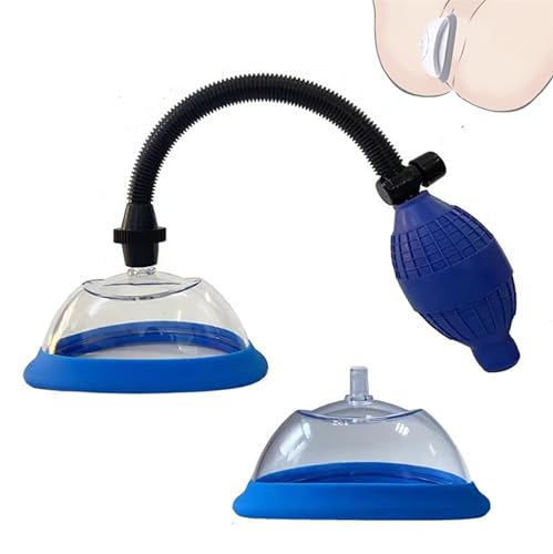 Axcroo 2 Stück Set Vaginasauger Vaginapumpe Klitoris Sauger Vagina Sucker Klitorissauger Muschipumpe Vakuum Pussy Pumpe Nippel Saugen Clit Stimulator SM Extrem Sexspielzeug für Frauen Paare (Schwarz)